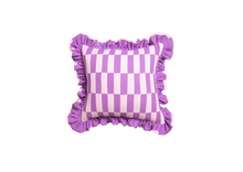 Load image into Gallery viewer, Ruffle Rectangle Patchwork Lilac &amp; Cream
