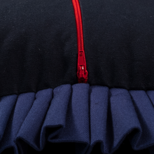 Load image into Gallery viewer, Navy Blue & River Blue Ruffle