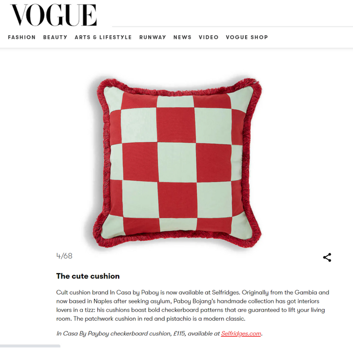 VOGUE: The Cute Cushion