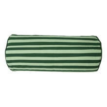 Load image into Gallery viewer, Mango Tree Green and Light Green Striped Bolster
