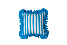 Load image into Gallery viewer, Striped - Dodger Blue and White Striped with Dodger Blue Ruffle
