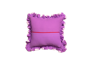Ruffle Rectangle Patchwork Lilac & Cream
