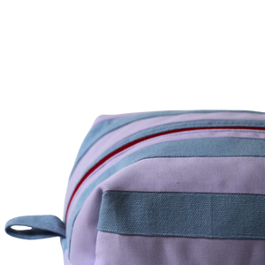 Beach Blue and Lilac Stripes Pochette