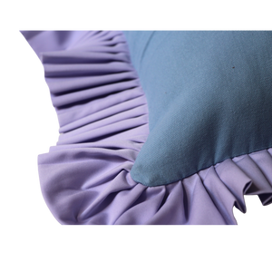 Beach Blue with Lilac Ruffle
