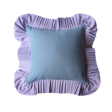 Load image into Gallery viewer, Beach Blue with Lilac Ruffle
