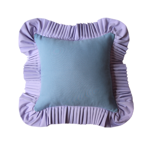 Beach Blue with Lilac Ruffle