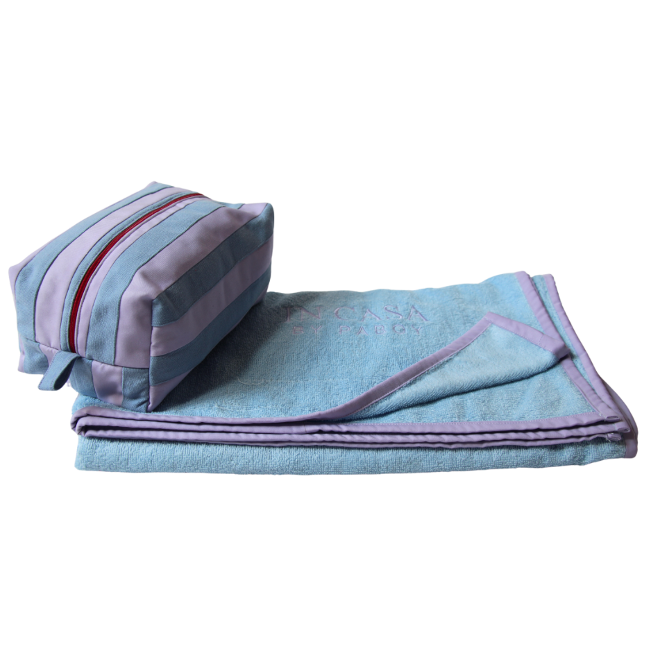 Beach Blue and Lilac Bathroom Summer Set