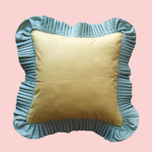 Load image into Gallery viewer, Sandy Yellow with Light Mint Green Ruffle
