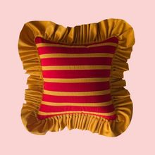 Load image into Gallery viewer, Yellow and Red Stripes with Yellow Ruffle
