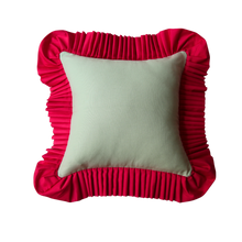 Load image into Gallery viewer, Mint Green with Raspberry Ruffle
