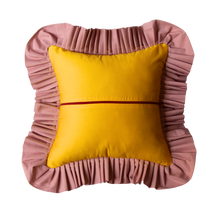 Load image into Gallery viewer, Yellow with Rose Pink Ruffle
