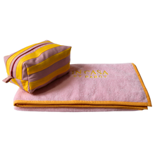 Load image into Gallery viewer, Yellow and Rose Pink Bathroom Summer Set
