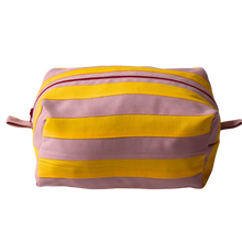 Load image into Gallery viewer, Yellow and Rose Pink Stripes Pochette
