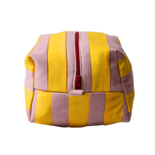 Load image into Gallery viewer, Yellow and Rose Pink Patchwork Bag and Pochette Set
