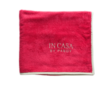 Load image into Gallery viewer, Raspberry and Mint Green Beach Towel
