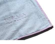 Load image into Gallery viewer, Beach Blue and Lilac Beach Towel
