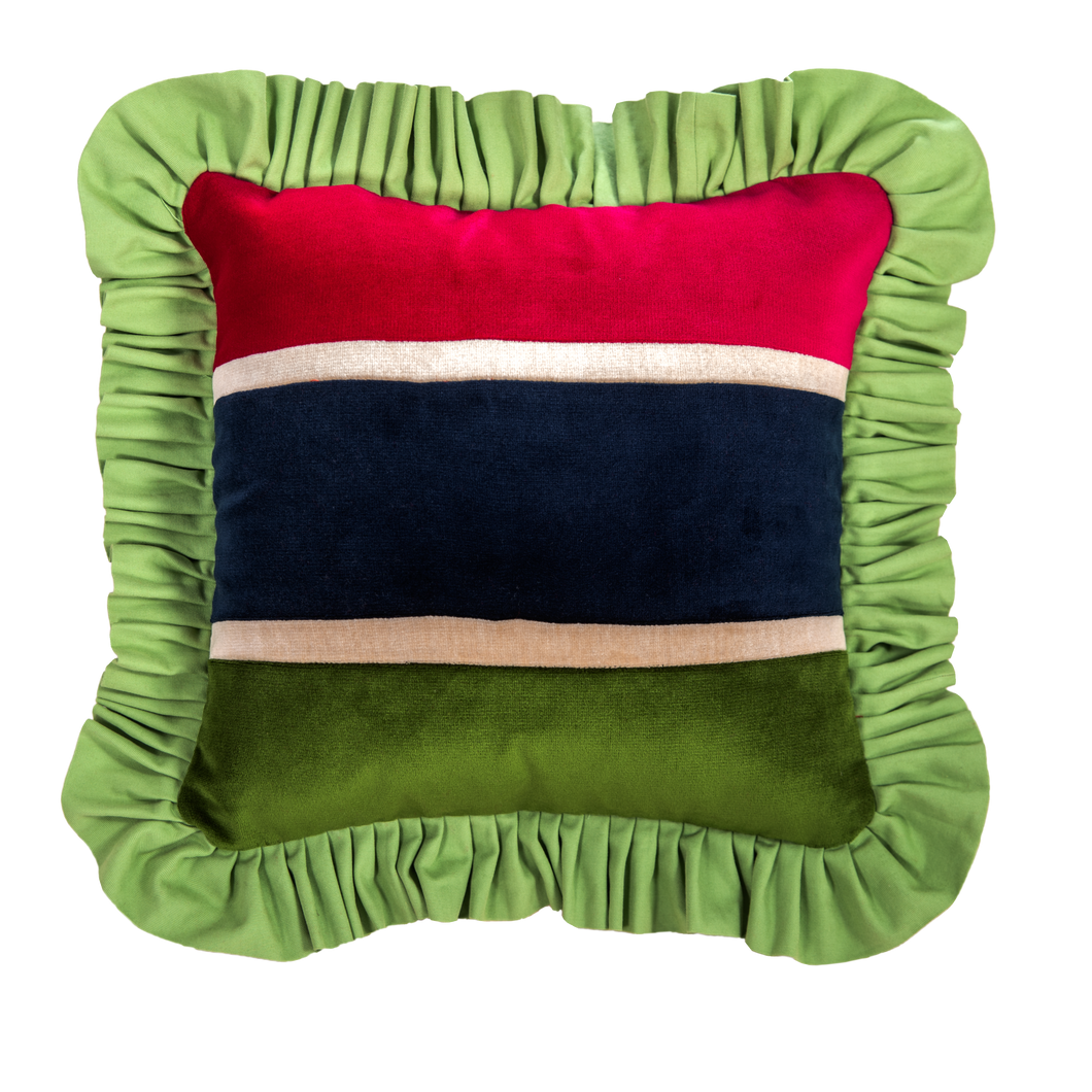 Gambia Independence Exclusive: Velvet Flag Patchwork and Green Ruffle