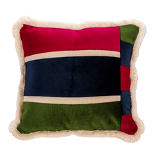 Load image into Gallery viewer, Gambia Independence Day Exclusive: Velvet Flag Patchwork with Cream Fringe
